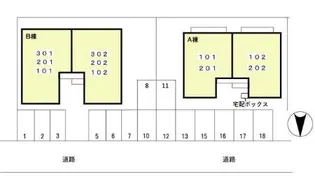 セラヴィ高尾台A【2階】の地図