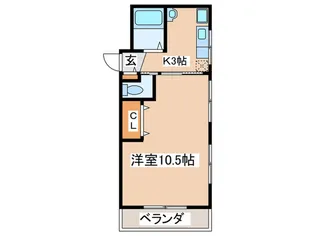 勝田ビル【1階】の間取り