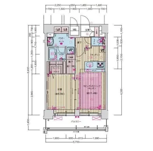 プレサンス鶴舞公園セラヴィ【14階】の間取り