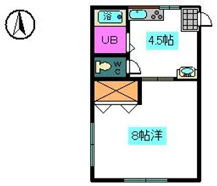 プリンセスハイム【1階】の間取り