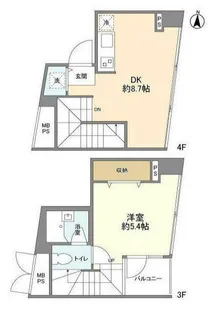 Rete tamaplaza【8階】の間取り