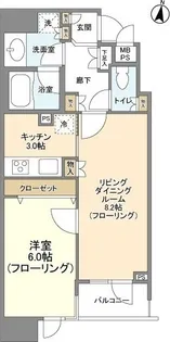 HF白金高輪レジデンス【4階】の間取り