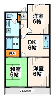 シャトルフルール【1階】の間取り