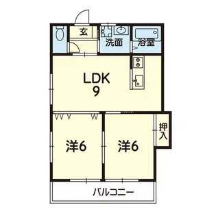 LaLa保田窪【1階】の間取り