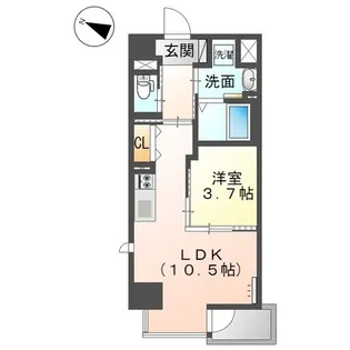 岡山県岡山市北区清輝橋3【マンション】の間取り