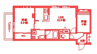 GranStrada【グランストラーダ】【2階】の間取り