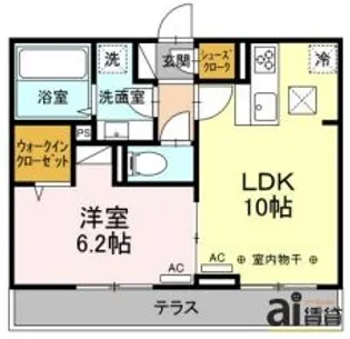 東京都練馬区石神井町1【アパート】の間取り