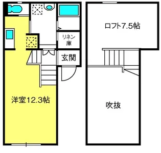 メゾンドゥーズ【2階】の間取り