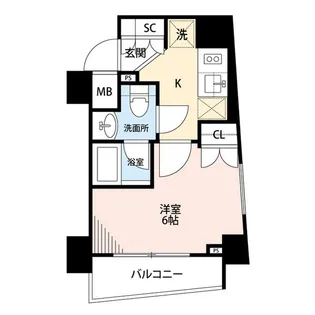 プレール・ドゥーク横濱紅葉坂【4階】の間取り