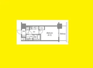 アドバンス新大阪ラシュレ【8階】の間取り