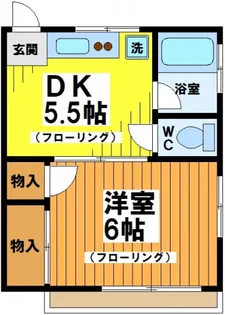 サフラン【1階】の間取り