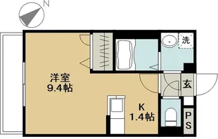 プランドール【1階】の間取り