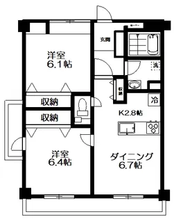 クレスト成城【3階】の間取り