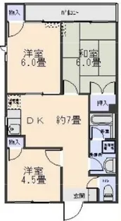 コーポ タカ【1階】の間取り