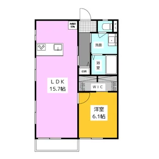 クレセントII【2階】の間取り