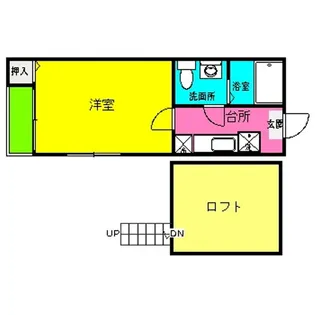 レジデンス博多東【2階】の間取り