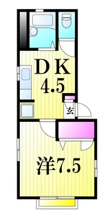 ドゥ・ウェル【2階】の間取り