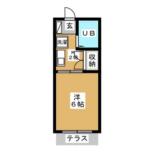メゾンオーキスA棟【2階】の間取り