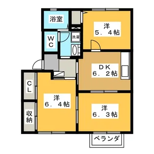 モバードビジオA【1階】の間取り