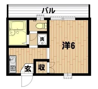 リバティー白楽【1階】の間取り