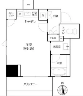リアルテ亀戸【2階】の間取り