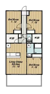 ルミエール高橋【2階】の間取り