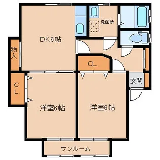 ルミナールI【2階】の間取り