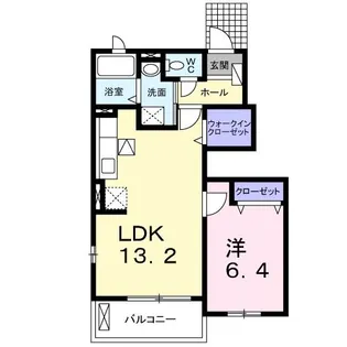 グランヴェル【1階】の間取り