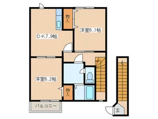 シャト-DEマロン【2階】の間取り