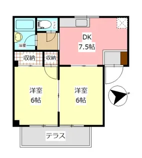 ドリーミーヒルズ長谷川【1階】の間取り