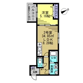 AJ船橋湊町【2階】の間取り