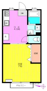 シティハイツII【2階】の間取り