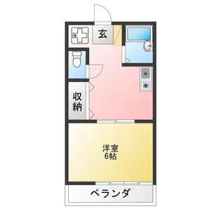 コーポあすか【2階】の間取り