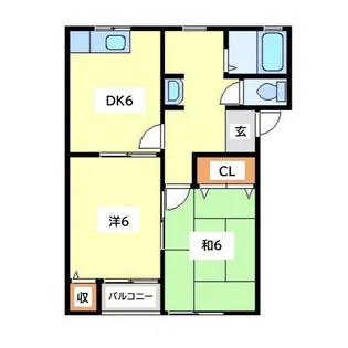 マーブルF【2階】の間取り