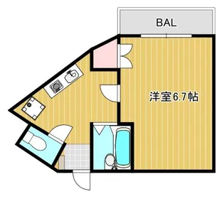 テルセーロパートナーマンション【2階】の間取り