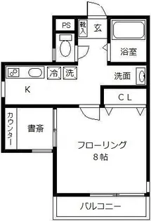 アバンシー黒砂【1階】の間取り