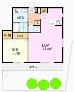 プラネット【2階】の間取り