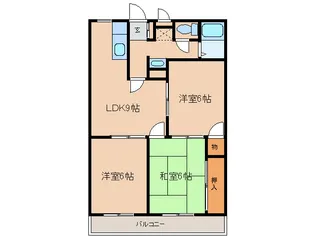 ラフィ-ネ稲垣【2階】の間取り