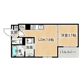 Z court 京橋【2階】の間取り