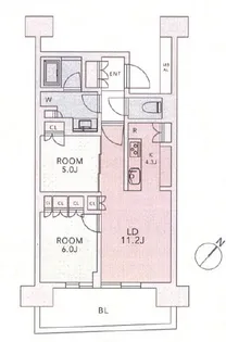 HARUMI FLAG SUNVILLAGE C棟【2階】の間取り