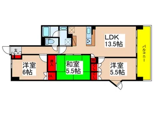 サンクレイドル臼井【3階】の間取り