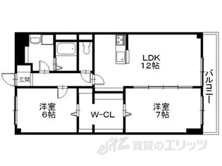 サンマリン日辨【4階】の間取り