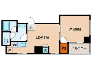 オリーブ白山【4階】の間取り