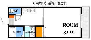 横川橋スクエアレジデンスヤマダ【4階】の間取り