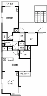 コスモス21日暮里【3階】の間取り