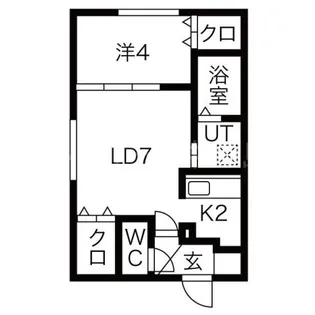 ビバーチェ南郷【5階】の間取り