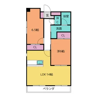 Benvenuto大市場【2階】の間取り