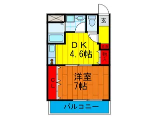 Wells Hall【1階】の間取り