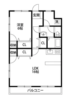 レジデンス近江【4階】の間取り