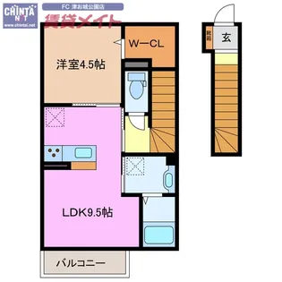 アナザープレイス【2階】の間取り